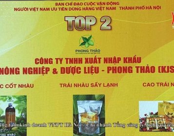 TRÁI NHÀU PHONG THẢO ĐẠT TOP 2 BÌNH CHỌN HÀNG VIỆT NAM ĐƯỢC NGƯỜI TIÊU DÙNG YÊU THÍCH NĂM 2021